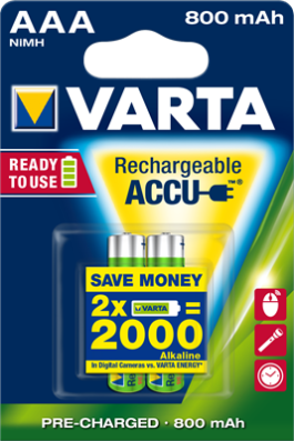 Acumulator Ni-MH Micro (AAA,R03) 1,2V 800mAh 56703 Varta