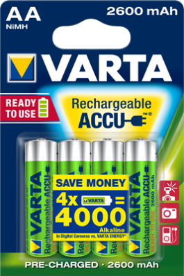 Acumulator Ni-MH Mignon (AA,R6) 1,2V 2600mAh 5716 Varta