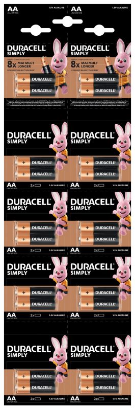 Baterie alcalina Mignon (AA,R6) 1,5V MN1500 Duracell Basic 2x10