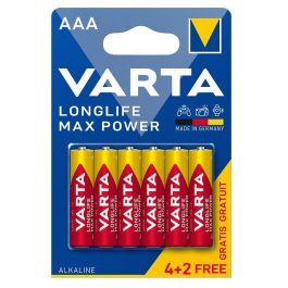 Baterie alcalina Mignon (AAA,R3) 1,5V Varta Max Power 4+2 baterii