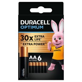 Baterie alcalina Mignon (AA,R6) 1,5V Duracell Optimum 6buc