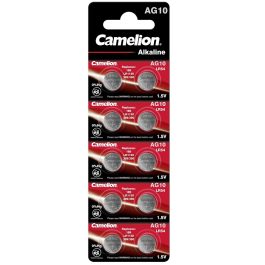 Set baterii buton alcalina 1,5V Camelion - 10buc AG10, LR1130, 389, 189