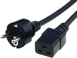Cablu alimentare PC Schuko tata la  IEC320-C19 mama, 2m, negru