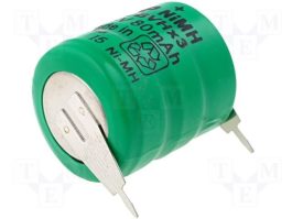 Acumulator Ni-MH Back-up 3,6V 80 mAh cu terminale pentru lipire