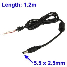 Cablu alimentare DC pentru notebook/laptop Toshiba cu mufa 5,5x2,5mm 1,2m 90W