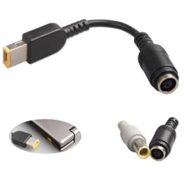 Cablu adaptor DC pentru notebook/laptop DELL de la mufa 7,9x5,5mm la dreptunghi 0,1m 90W
