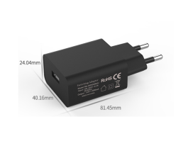 Alimentator SMPS (sursa alimentare in comutatie) AC/DC la USB 5V 2A, negru