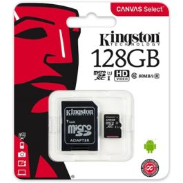 Card memorie 128GB microSDHC Clasa 10 cu adaptor pentru SD