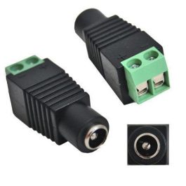 Mufa alimentare mama DC 5,5 x 2,1mm cu surub pentru prindere cablu alimentare, pentru CCTV (supraveghere)