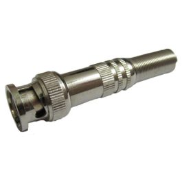 Mufa BNC tata cu protector cablu capac din metal, fixare rapida, pin aurit