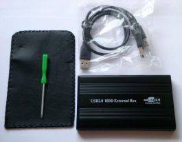 Carcasa (rack) metalica pentru HDD 2.5" SATA cu port USB 2.0