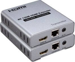 Prelungitor (extender) semnal HDMI prin cablu de retea UTP Cat 5/6, distanta max. 120m