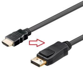 Cablu convertor HDMI tata la DisplayPort tata, 1,8m, rezolutie maxima UHD 3840x2160P 30Hz