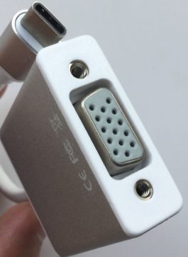 Convertor semnal de la USB-C (USB3.1) tata la VGA mama