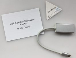 Convertor semnal de la USB-C (USB3.1) tata la Displayport (DP) mama