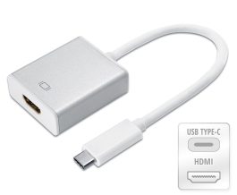 Convertor semnal de la USB-C (USB3.1) tata la HDMI A mama