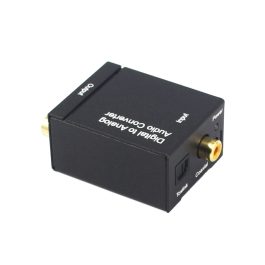 Convertor optic audio digital la analog intrare digitala toslink si coaxial RCA iesire analogica (2x RCA) + jack 3,5mm stereo