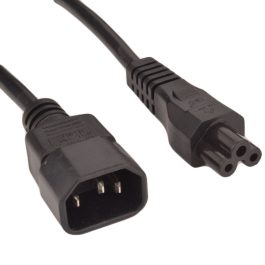 Cablu alimentare 0,2m IEC320-C14 tata la IEC320-C5 mama, negru