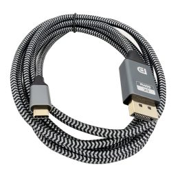 Cablu semnal de la USB-C (USB3.1) tata la Displayport (DP) tata, 1.8m, 8Kx4K 60Hz