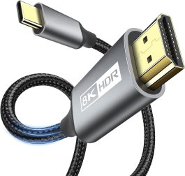 Cablu semnal de la USB-C (USB3.1) tata la HDMI A tata, 1.8m, 8Kx4K 60Hz