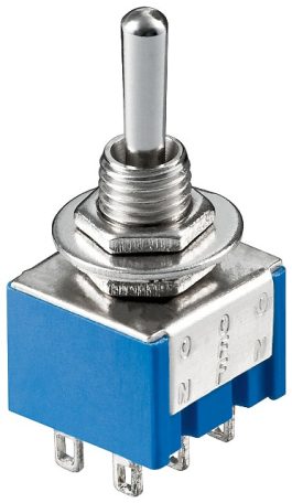 Comutator 2xON-OFF-ON, 6 pini 250V 3A