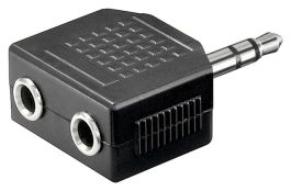 Adaptor audio 3,5mm Jack stereo tata la 2 x 3,5mm Jack stereo mama