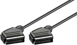 Cablu SCART low cost 1,5m 21p tata la 21p tata, diametru cablu: 7mm