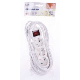 Prelungitor 1,5m 3xCEE 7/7, alb, intrerupator