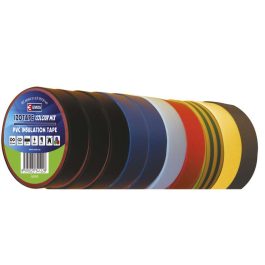 Set 10buc. banda izolatoare ignifuga 20m/19mm in diferite culori