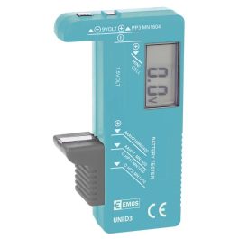 Tester baterie cu display digital pentru testare: R3 (AAA), R6(AA), R14 (C), R20 (D), 9V si butoni de 1.5V