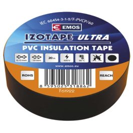 Banda izolatoare ignifuga 20m/19mm, negru