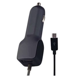 Alimentator auto de la 12V/24V la 5V 2.1A conector microUSB + USB, cablu 1,2m