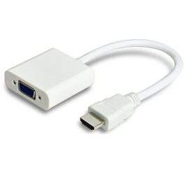 Convertor HDMI tata la VGA mama, fara sunet, alb