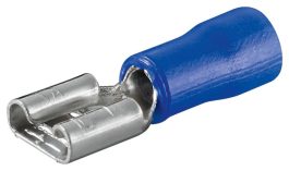 Papuc electri izolat, mama, albastru, cablu: 1,5-2,5mm2, dimensiuni: 4,8 x 0,8mm, Imax: 15A