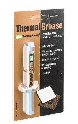 Pasta termoconductoare 3.5gr. cu cupru pt. temperaturi -50°C + 170°C conductivitate termica: 3.1 W/m.K.