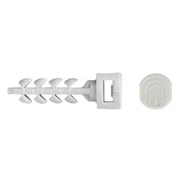 Diblu fixare colier/brida plastic gri