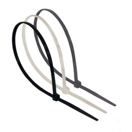 Brida (colier) 3,6x370mm, plastic, transparenta, pentru cabluri