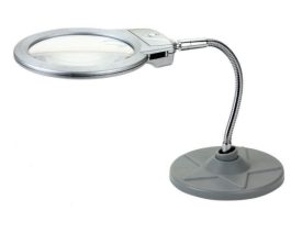 Lupa cu brat flexibil cu lumina LED, marire de 2,5x si 5x