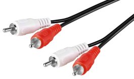 Cablu audio 5m 2 x RCA tata la 2 x RCA tata