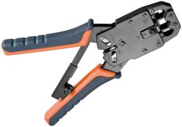 Cleste sertizare pentru mufe modulare RJ9, RJ10, RJ11, RJ12, RJ45 inclusiv taietor de sarma