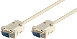 Cablu serial RS232 2m D-SUB 9 pini tata la D-SUB 9 pini tata, pini 1:1