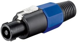 Mufa SPEAKON tata 4 pini cu protector cablu