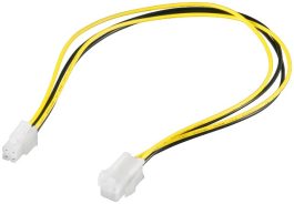 Cablu extensie alimentare 4 pini tata - mama, 15 cm