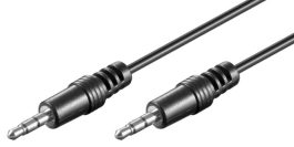 Cablu audio 2,5m 3,5mm Jack stereo tata la 3,5mm Jack stereo tata, conductor cupru