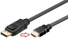 Cablu DisplayPort la HDMI 2m DP tata la HDMI A tata V1.2 UHD 4K 30Hz