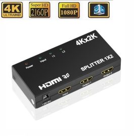 Spliter(splitter, multiplicator) HDMI 1 intrare 2 iesiri, 4Kx2K(3840x2160P/30Hz)