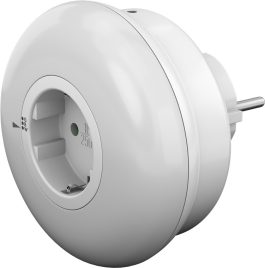 Priza LED cu lumina de veghe 6500k, port priza, 3 culori