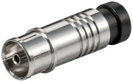 Mufa coax mama tip compresie pentru cablu cu exterior pana la 7,0mm