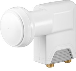 LNB Twin 0,1 dB, conectori F cu contacte aurite
