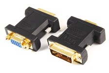 Adaptor DVI (12+5) tata la VGA mama, contacte aurite